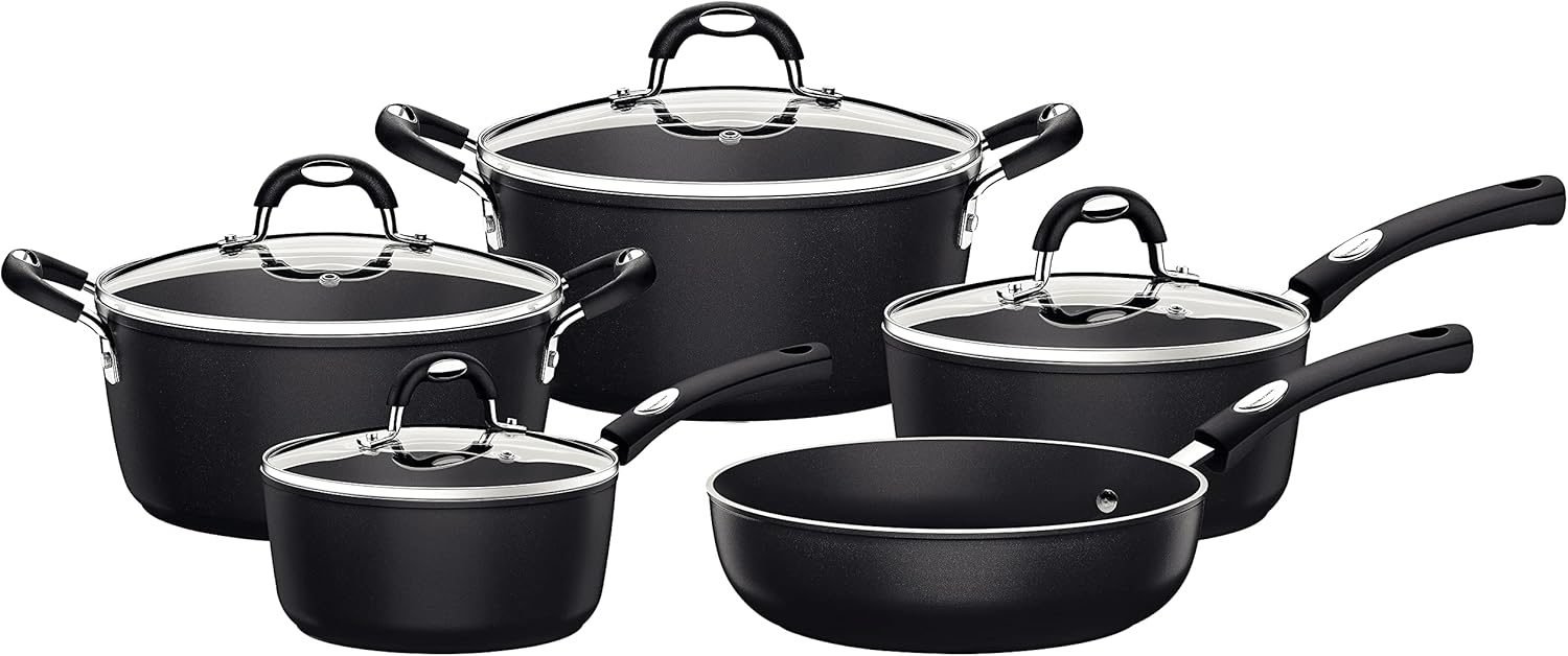 Jogo de Panelas Tramontina Mônaco 5 Peças Antiaderente